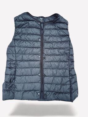 Uniqlo Black Quilted Down Vest XS